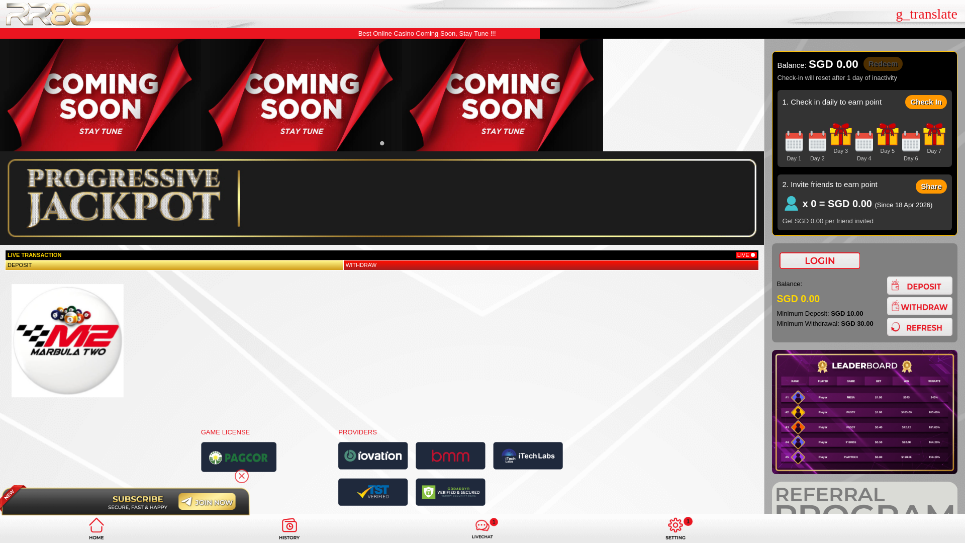 website screenshot of https://rr88marina.com/