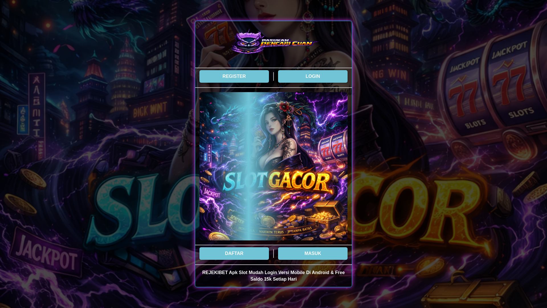 website screenshot of https://rejekibet-mudah-login.pages.dev/