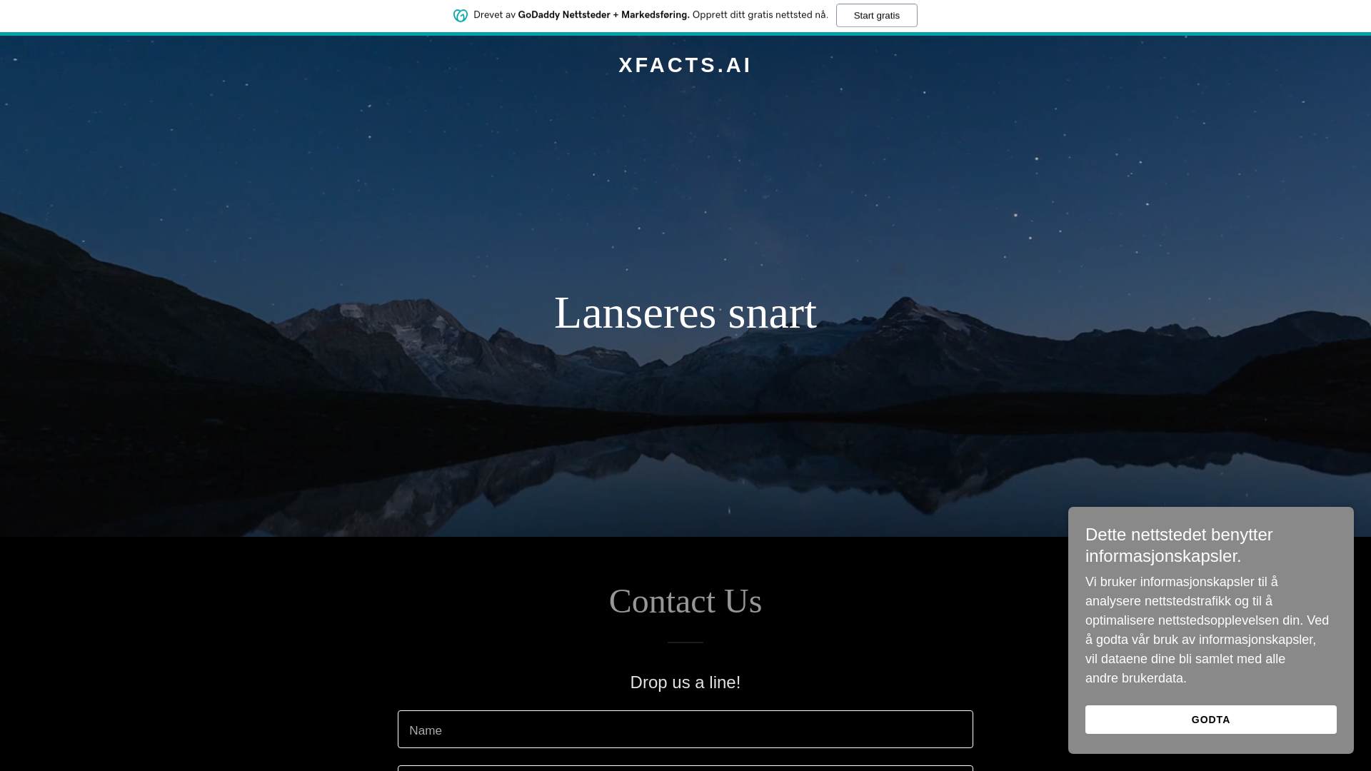 website screenshot of https://xfacts.ai