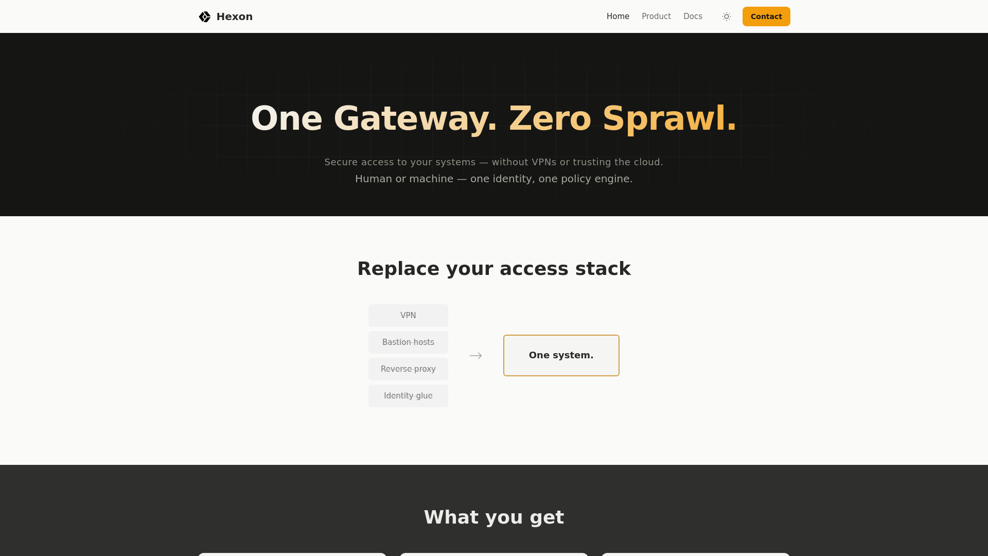 website screenshot of https://hexon-web.pages.dev/