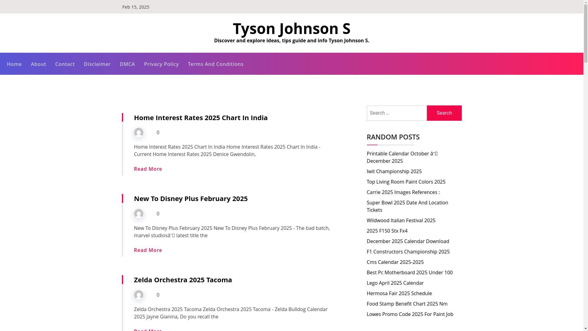 website screenshot of https://tysonjohnsons.pages.dev/
