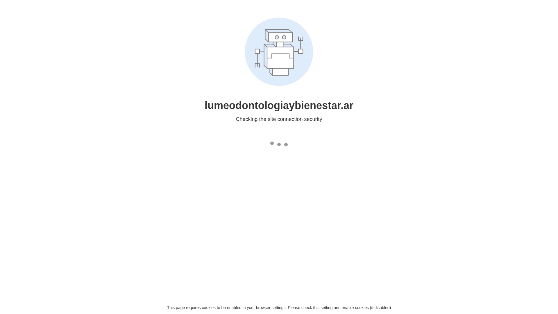 website screenshot of https://lumeodontologiaybienestar.ar