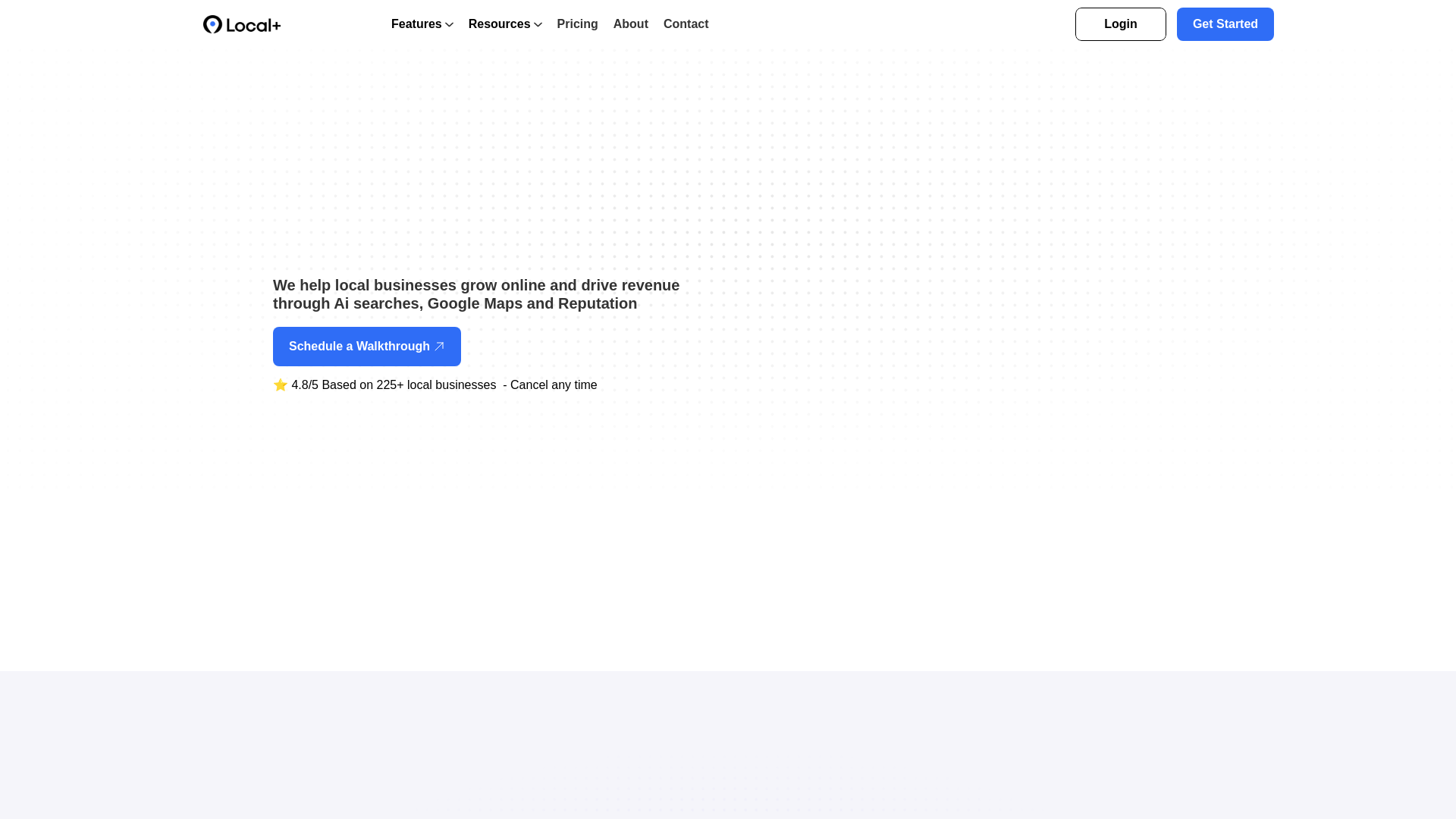 website screenshot of https://localcore.co.uk/