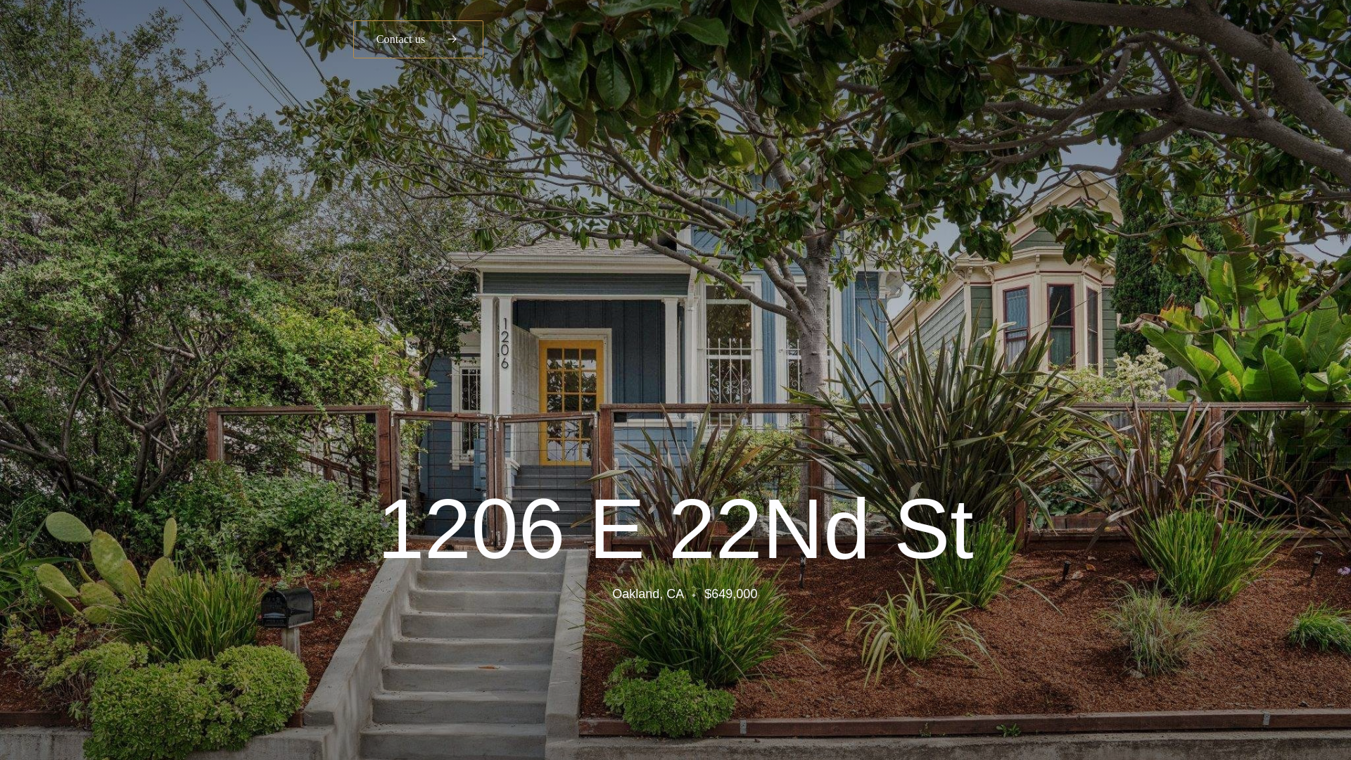 website screenshot of https://1206-east-22nd.com