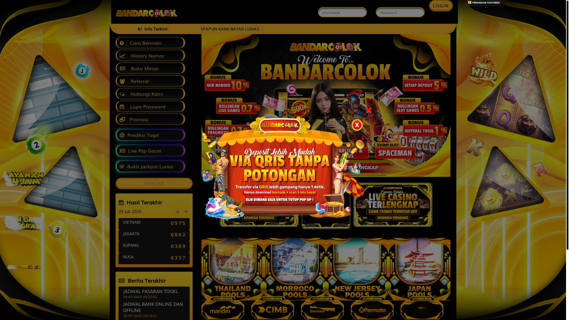 website screenshot of https://colokmedan.com/