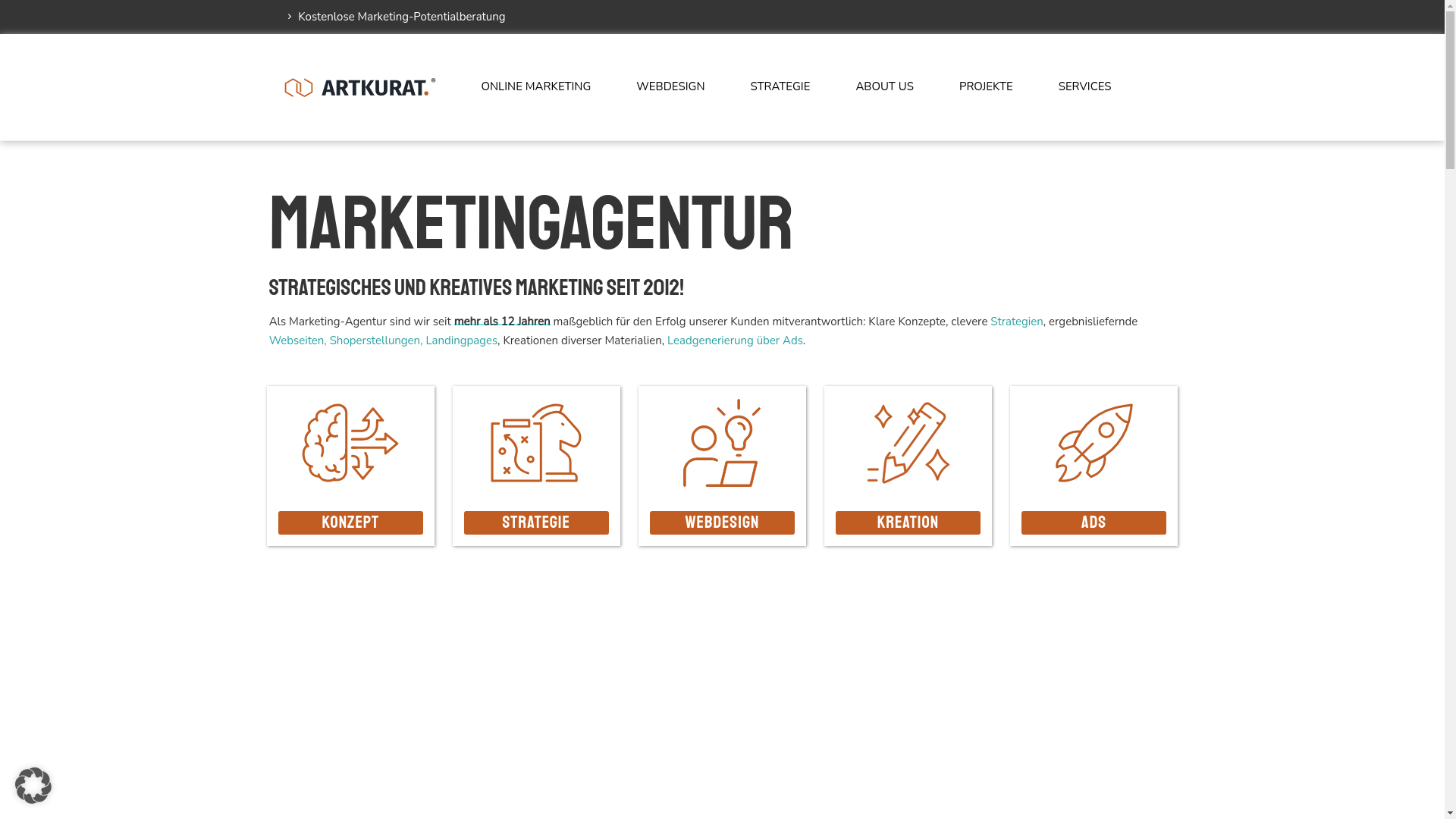 website screenshot of https://marketing-kfz-gutachter.de/