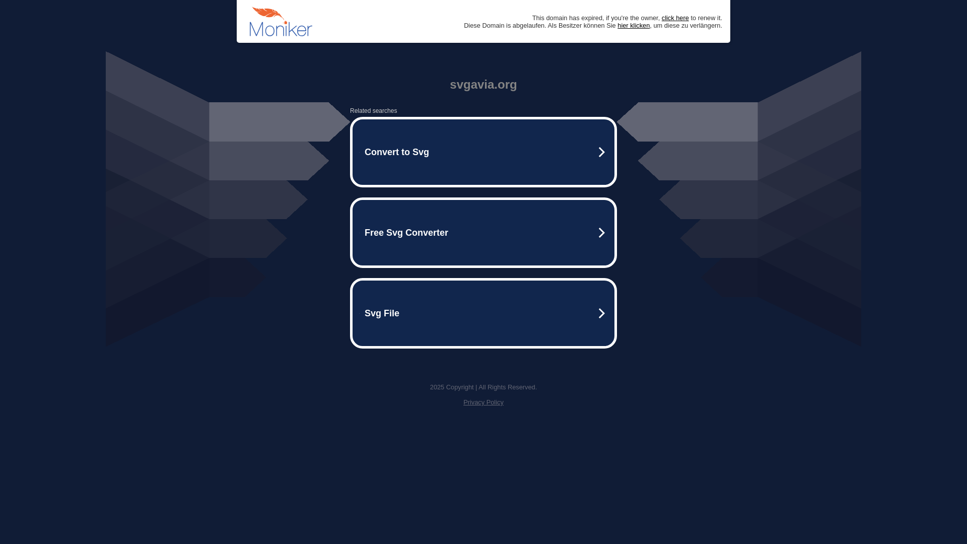 website screenshot of https://svgavia.org/
