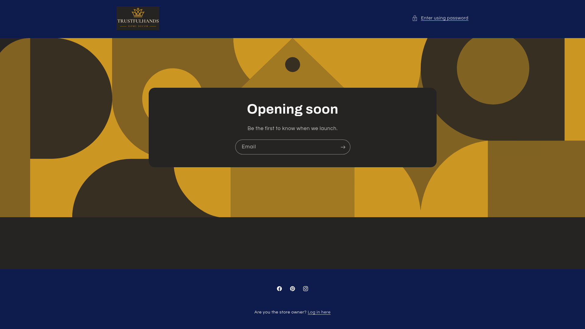 website screenshot of https://trustfulhands.com/