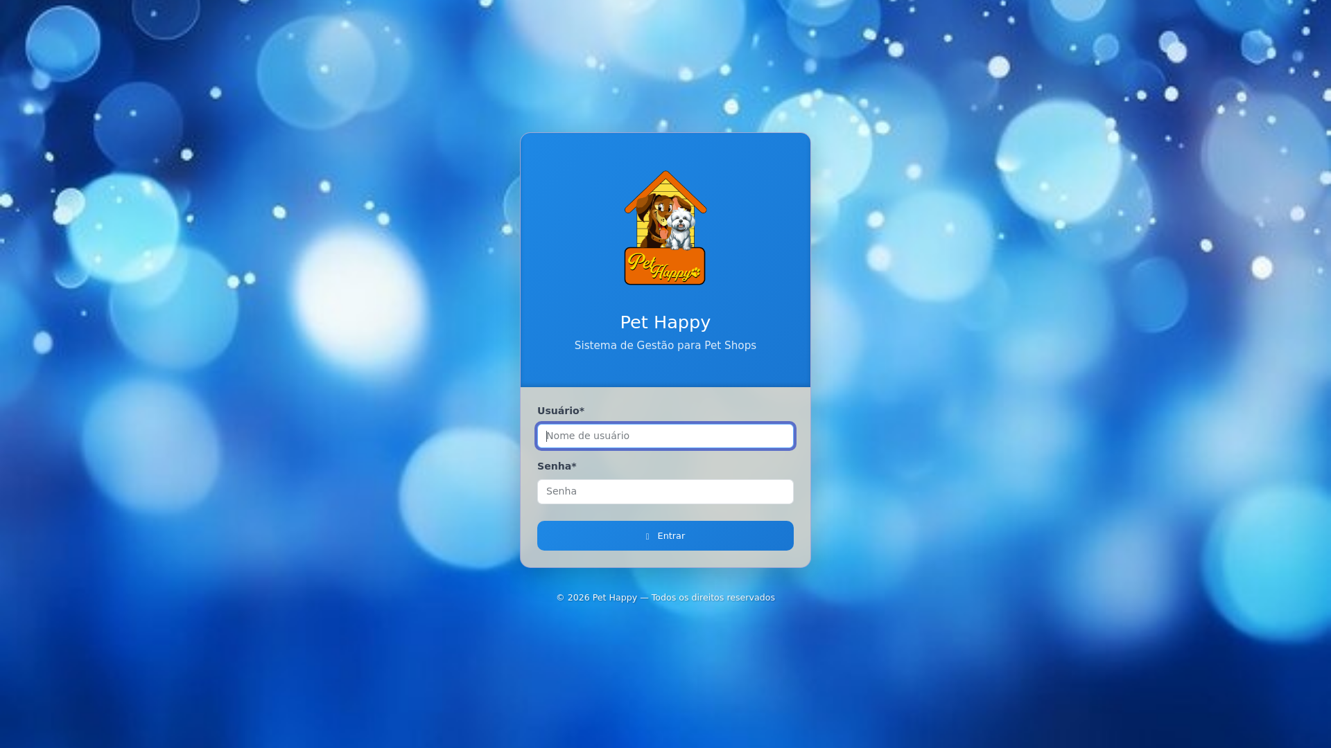 website screenshot of https://pethappyjpa.com.br/