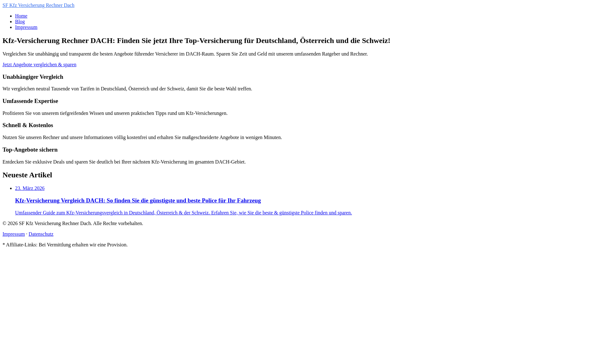 website screenshot of https://kfz-versicherung-rechner-dach.pages.dev/