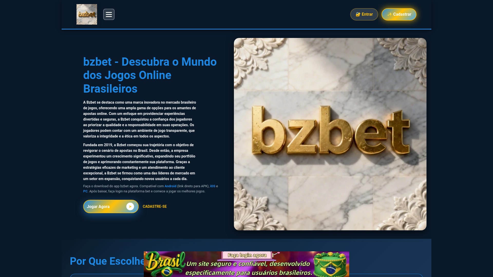 website screenshot of https://bzbetae.com