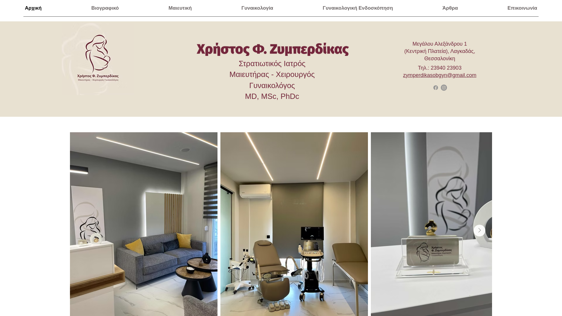 website screenshot of https://zymperdikas.gr/