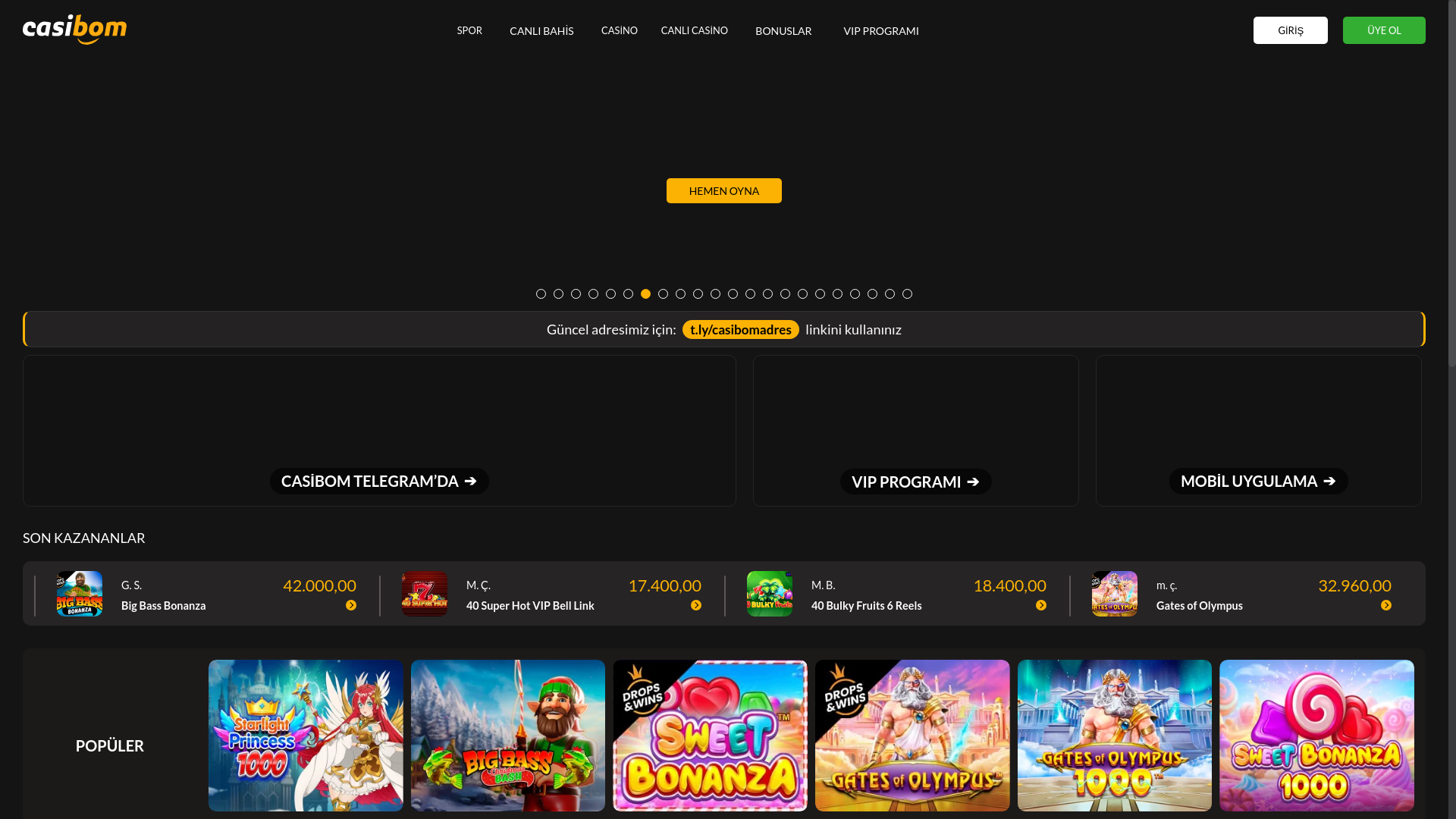 website screenshot of https://cadibom977.com/