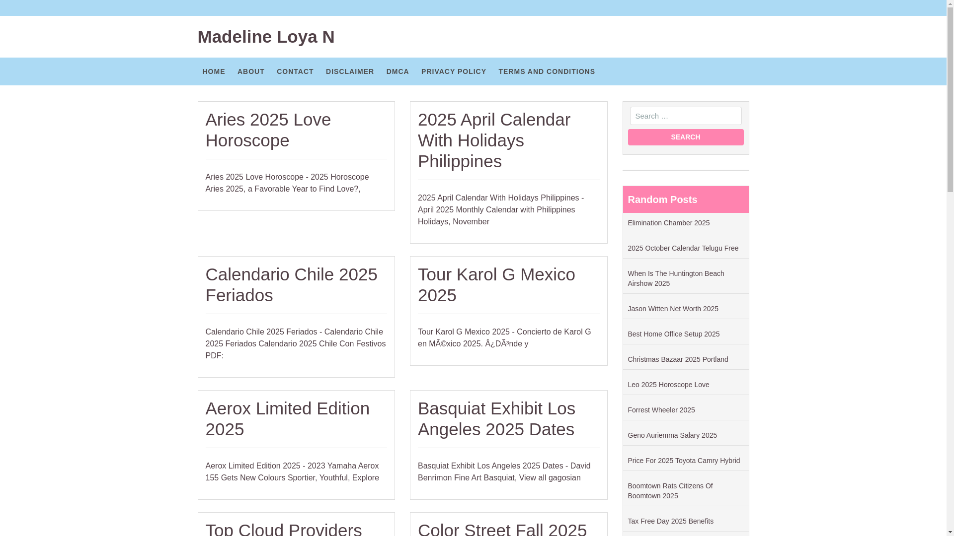website screenshot of https://madelineloyan.pages.dev/