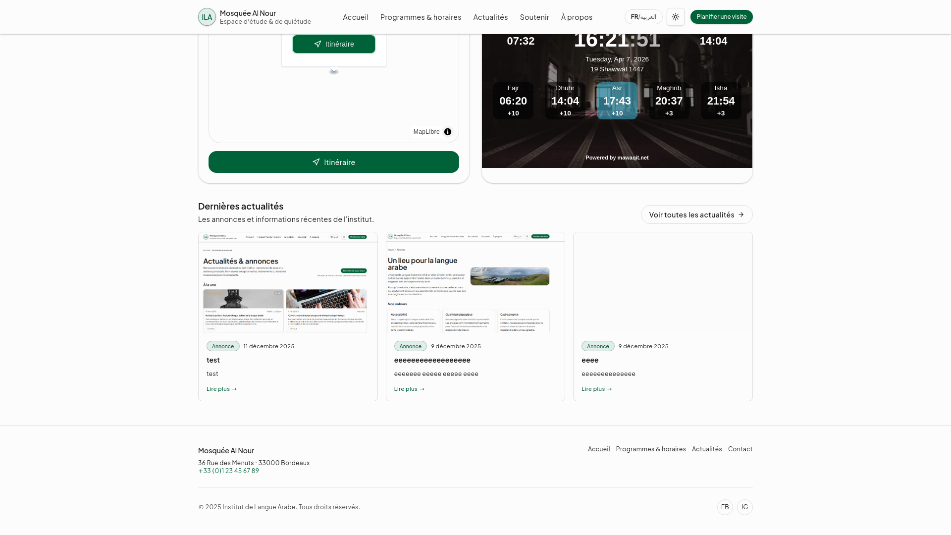 website screenshot of https://nour-el-mohamadi.pages.dev/
