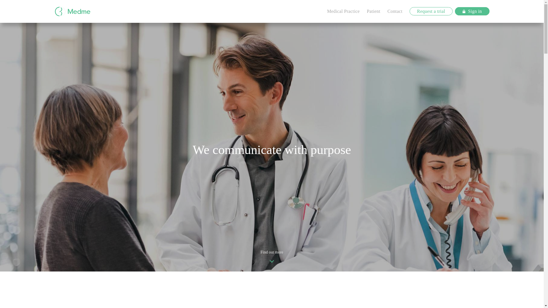 website screenshot of https://medme.life/