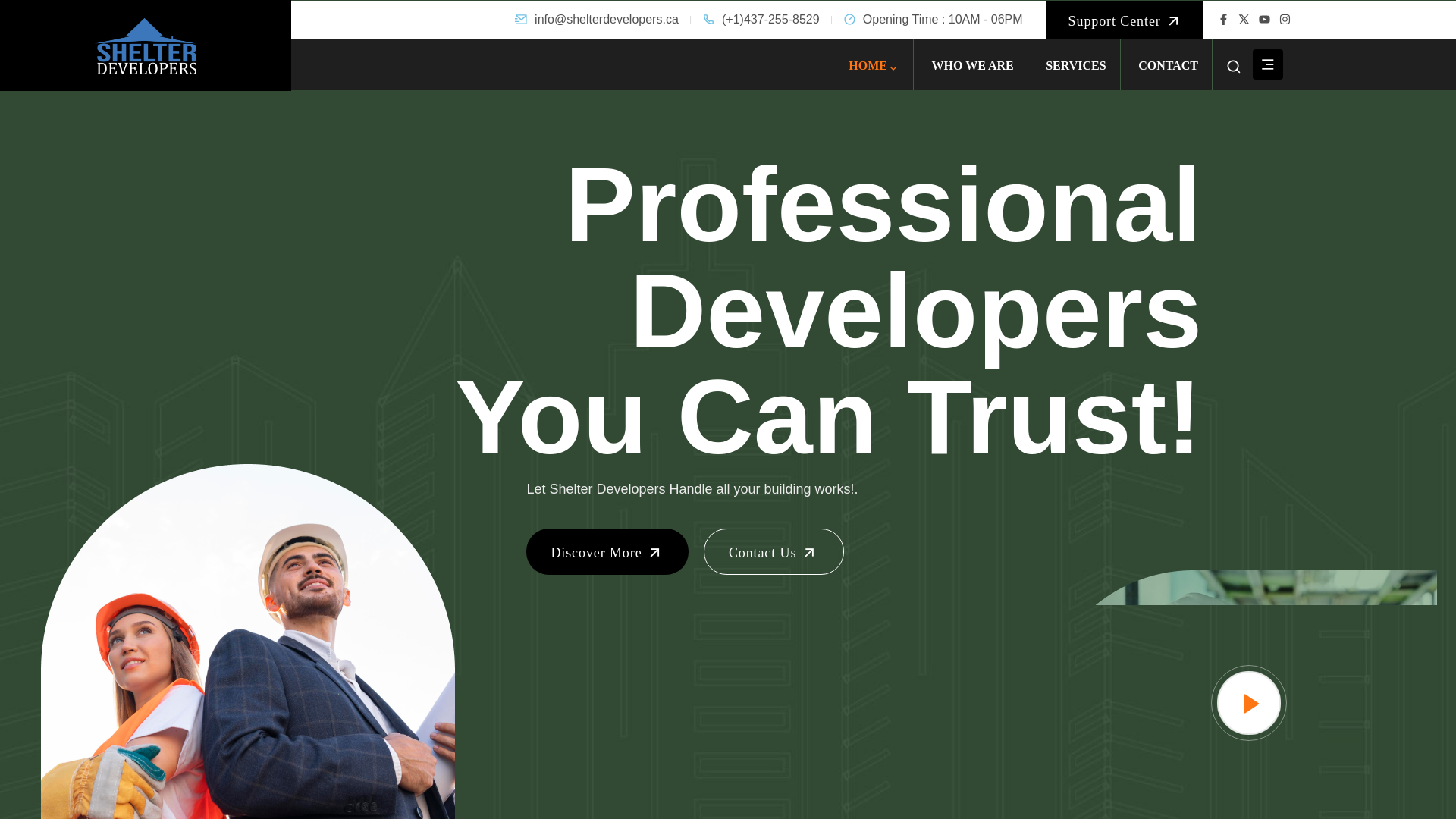 website screenshot of https://happydreamhomes.ca/