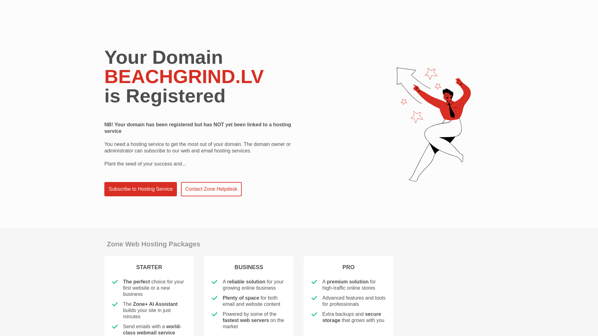 website screenshot of https://beachgrind.lv/