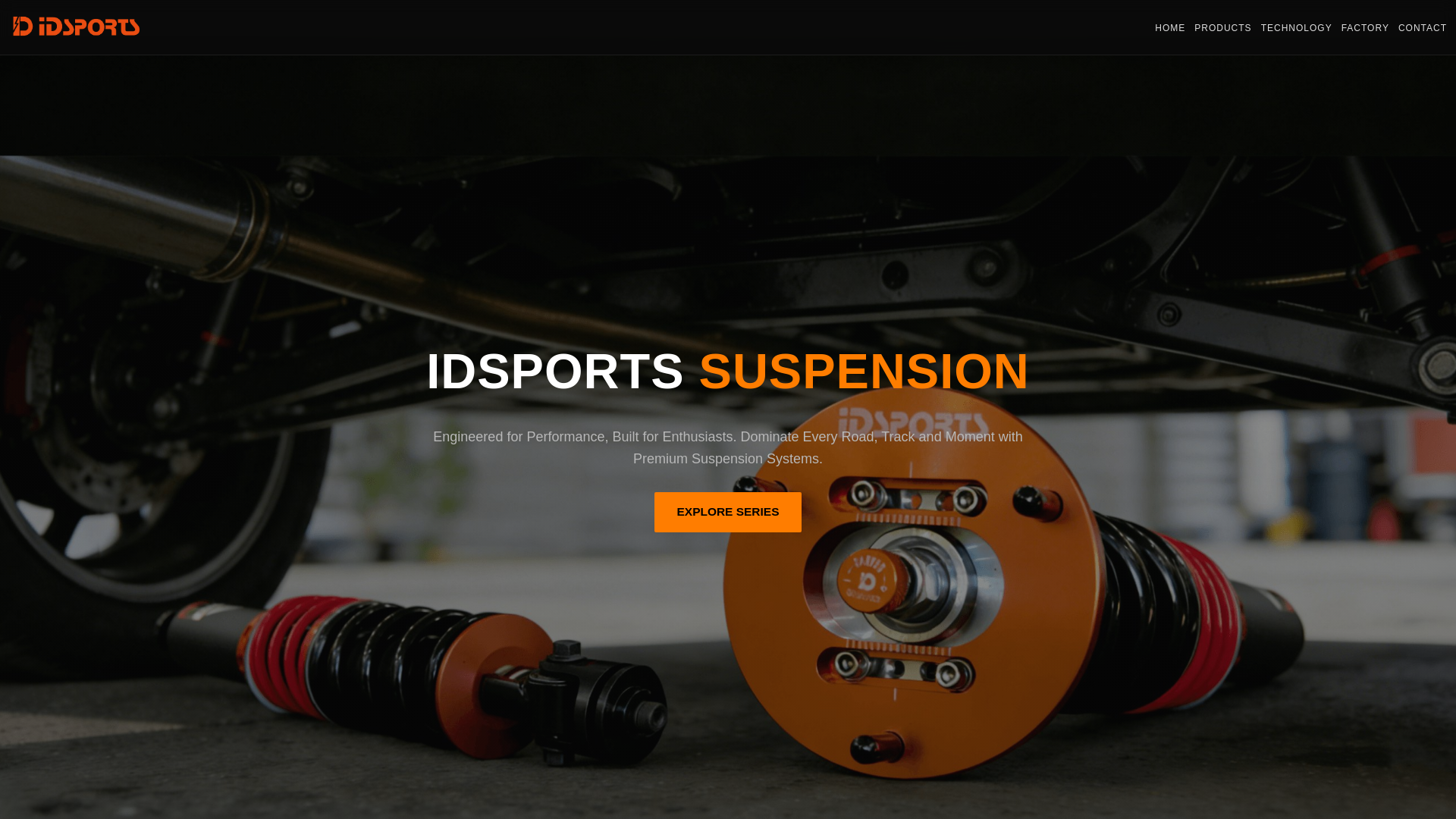 website screenshot of https://idsports.com.cn