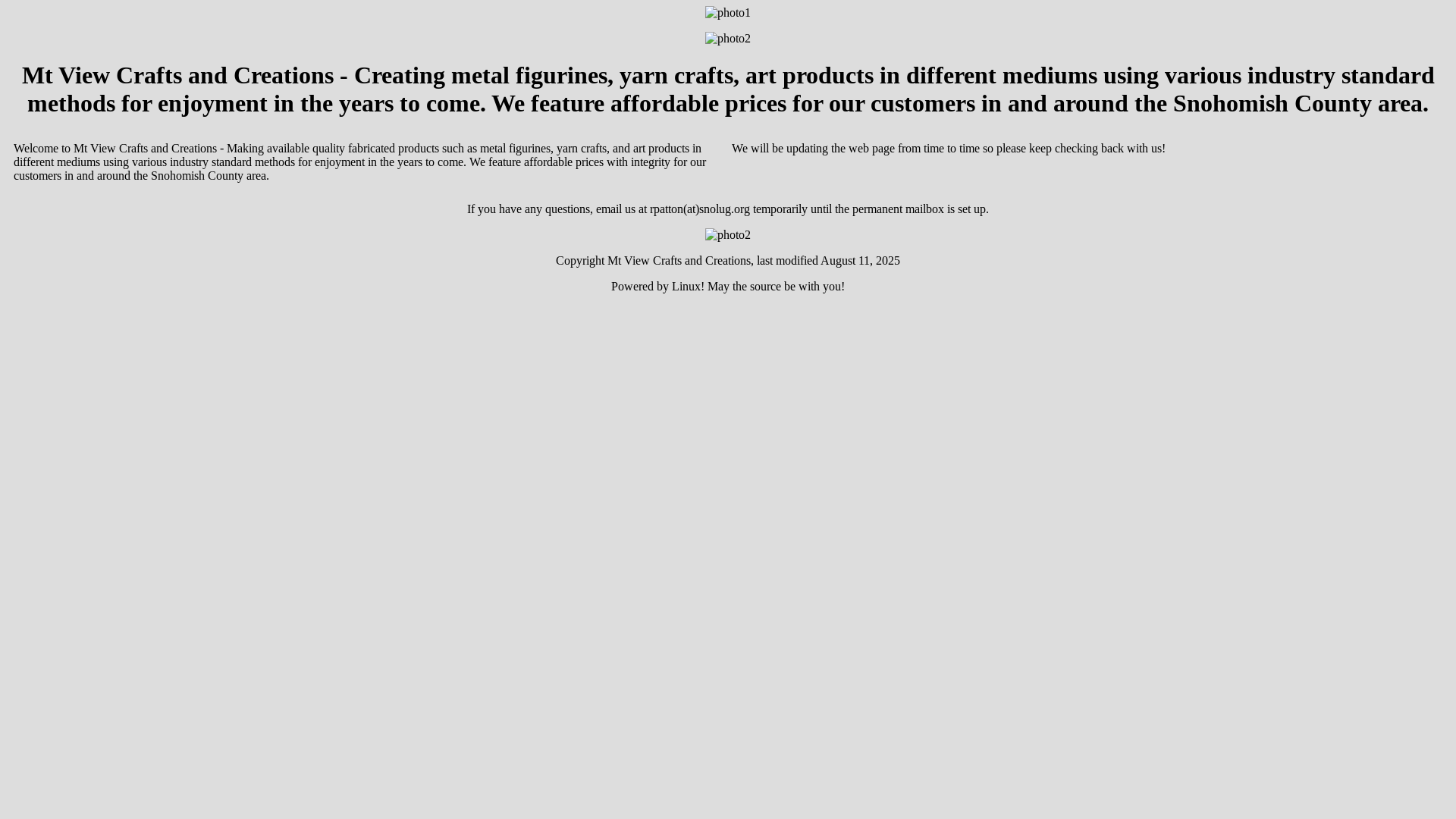 website screenshot of https://mtviewcraftsandcreations.com/