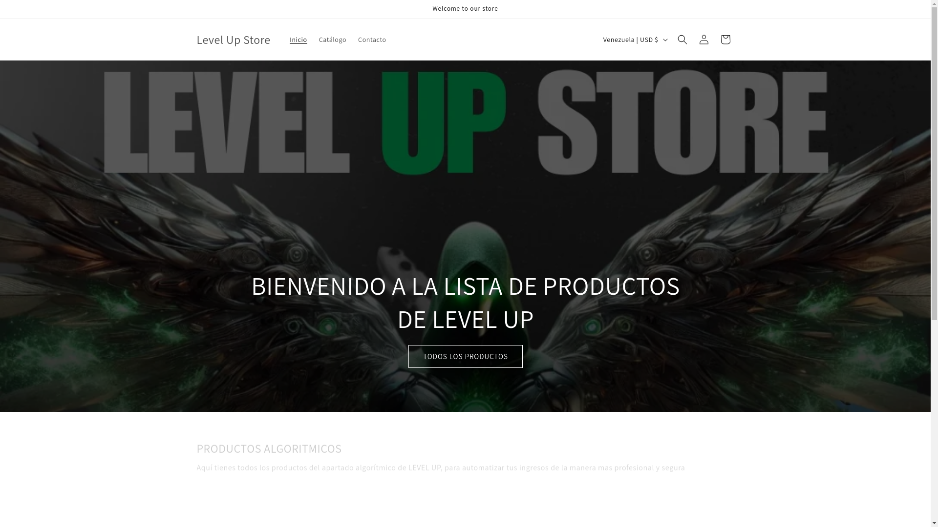 website screenshot of https://levelupxstore.com/