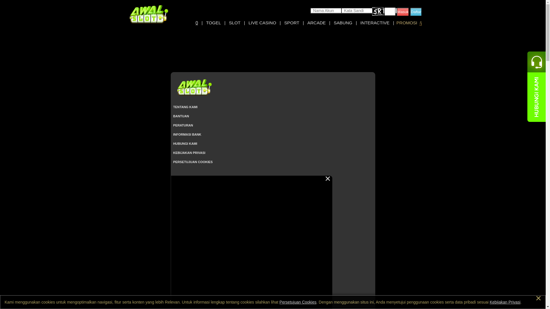 website screenshot of https://awalslot8.sbs/