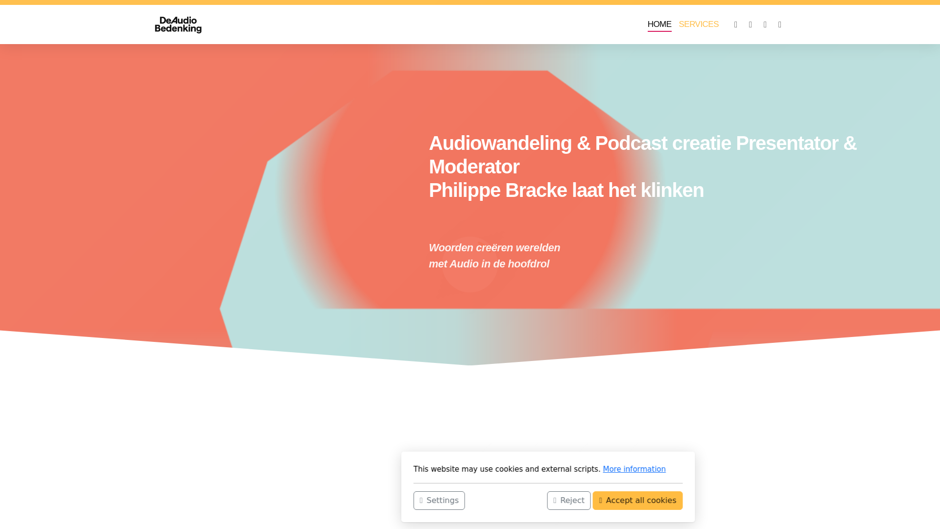 website screenshot of https://audiobedenking.eu/