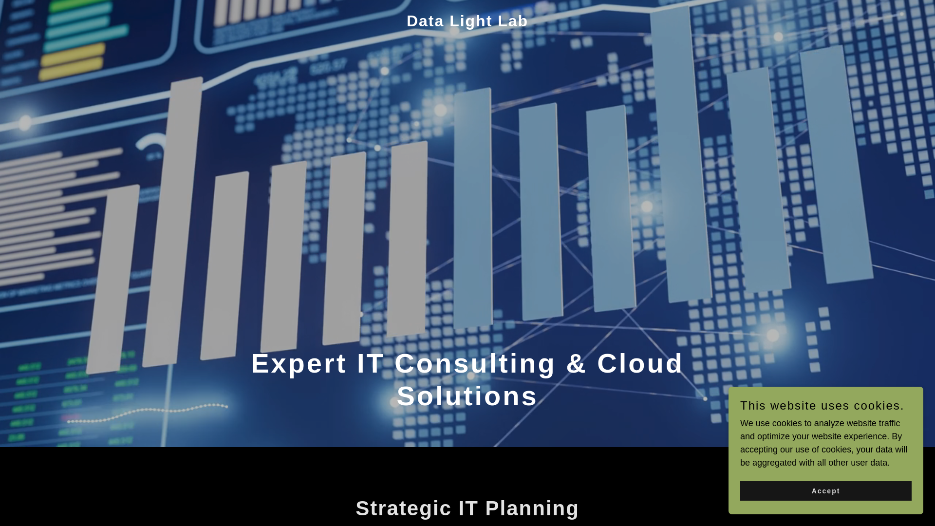 website screenshot of https://datalightlab.com/