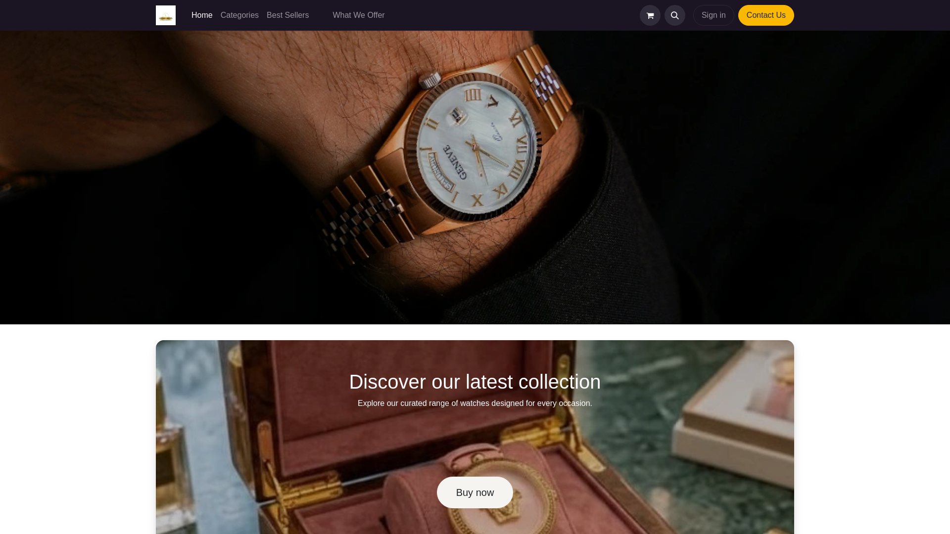 website screenshot of https://goldendigitspk.com