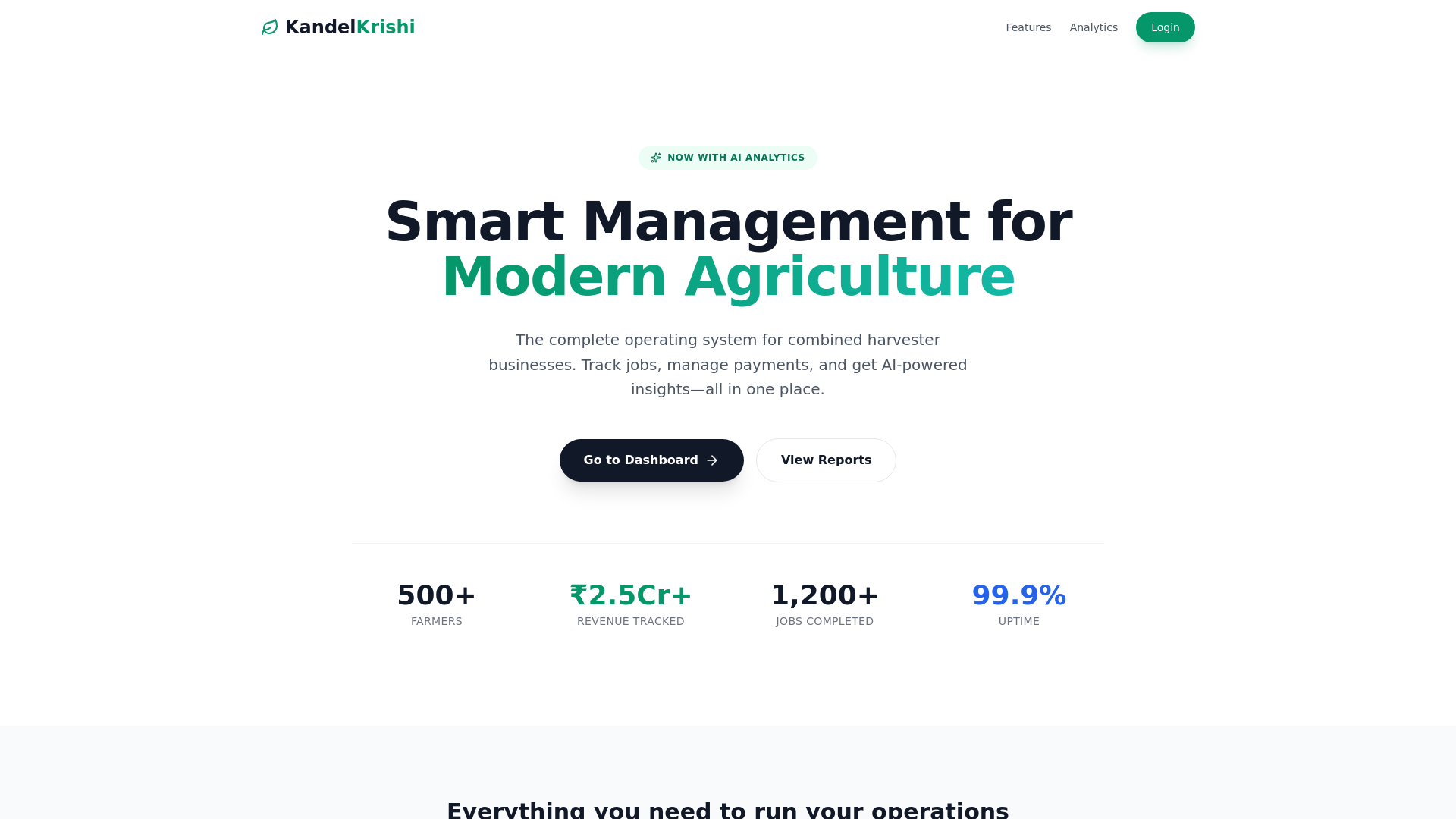 website screenshot of https://kandel-krishi-backend.pages.dev/