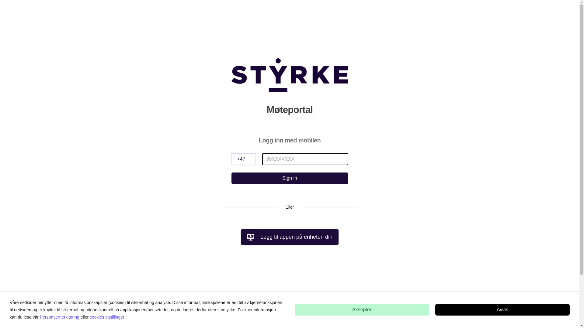 website screenshot of https://styrekuk.no/