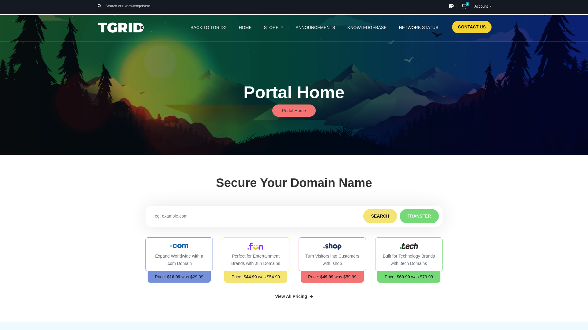 website screenshot of https://mythreatgrid.com