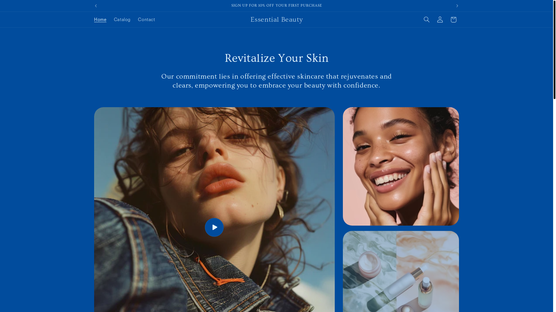 website screenshot of https://jtsessentialbeauty.com/