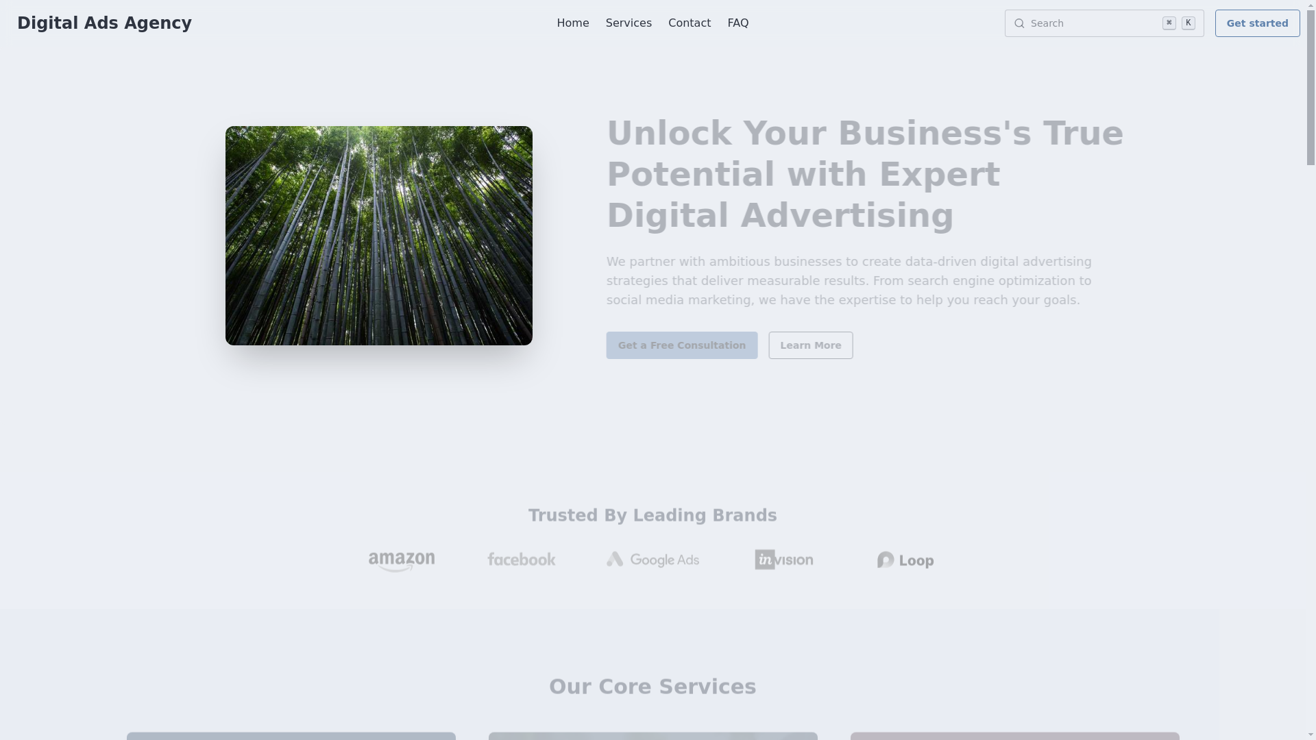 website screenshot of https://wglobal-agency-3.pages.dev/