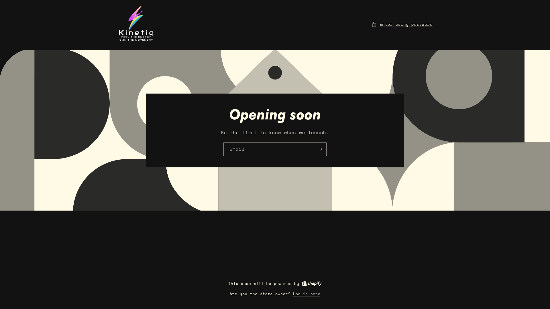 website screenshot of https://kinetiqapparel.com/
