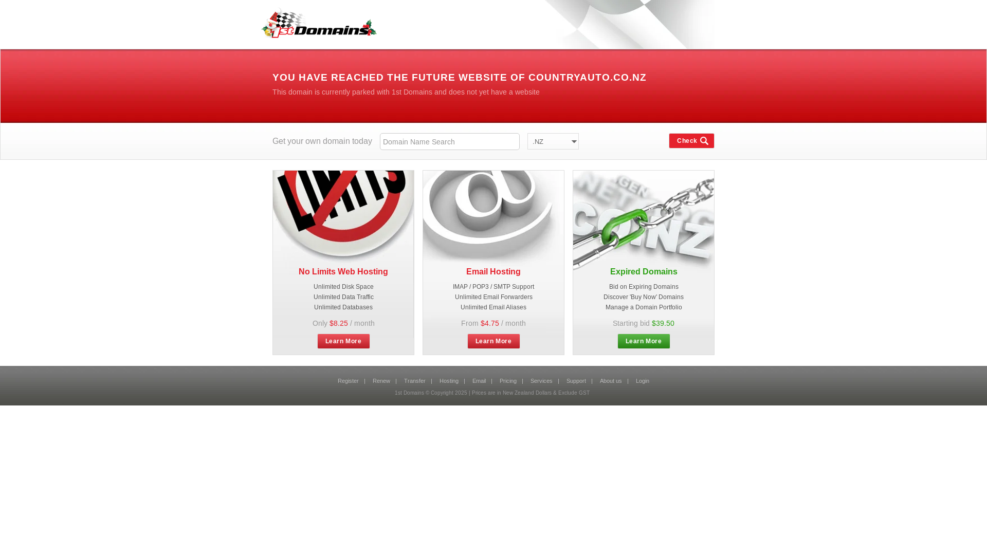 website screenshot of https://countryauto.co.nz/