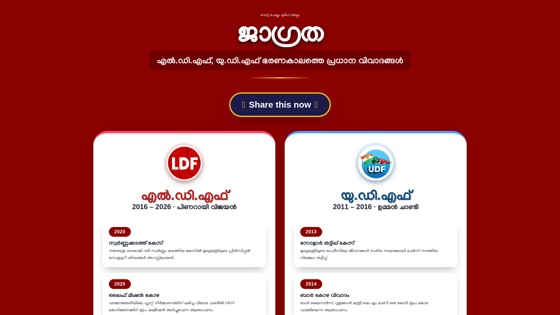 website screenshot of https://jagratha.pages.dev/