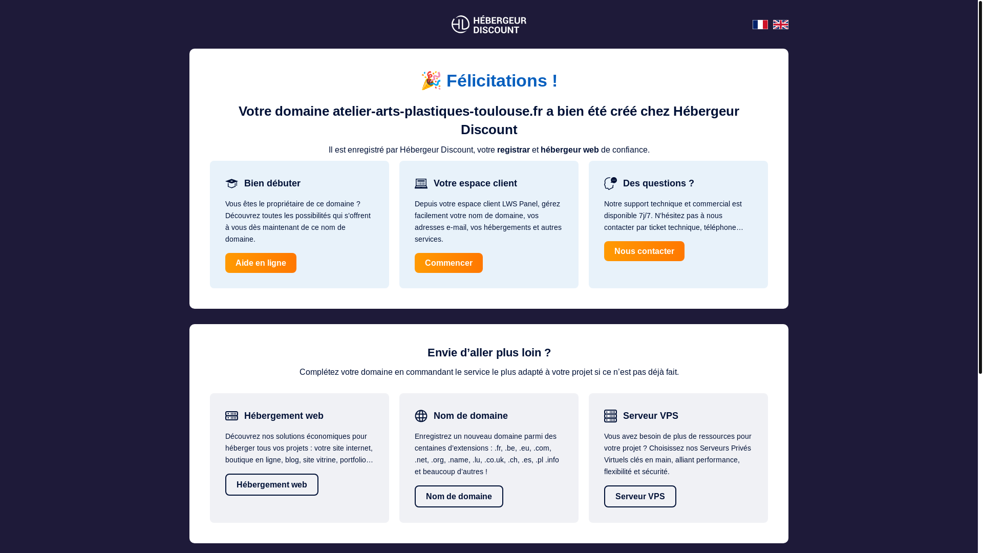 website screenshot of https://atelier-arts-plastiques-toulouse.fr/