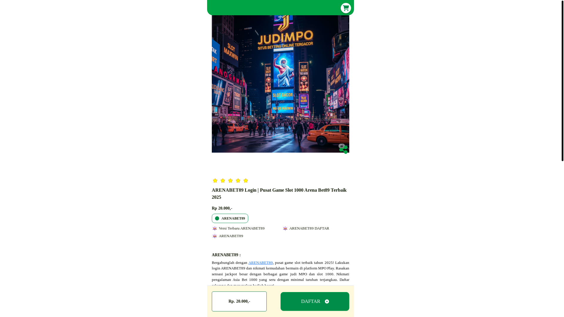 website screenshot of https://arenabet89.pages.dev/