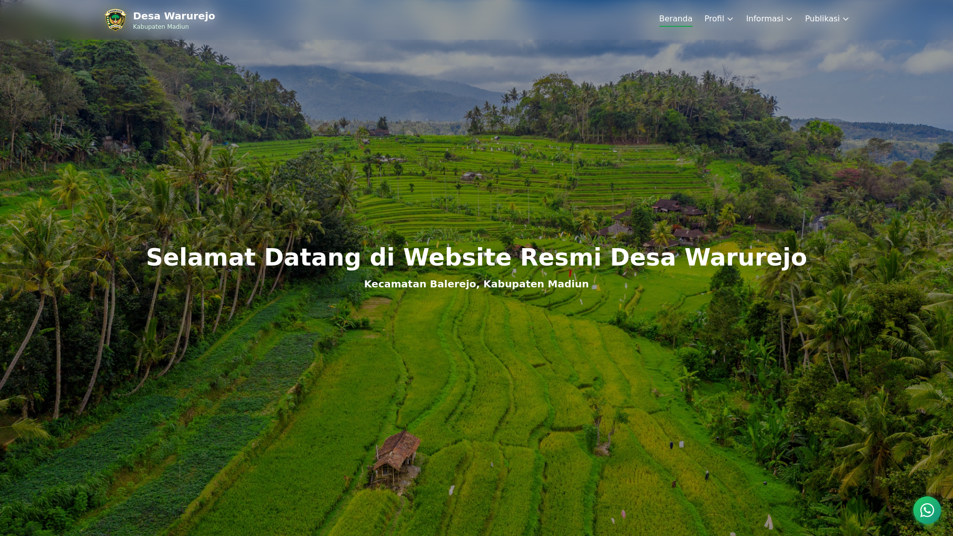 website screenshot of https://desawarurejo.my.id
