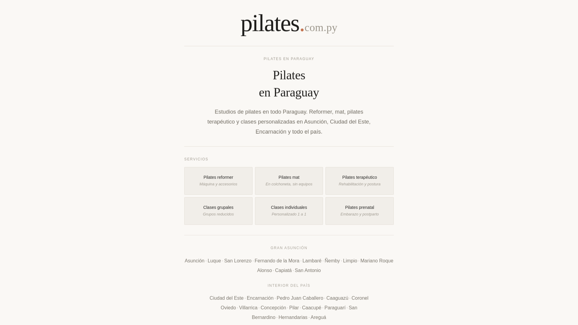 website screenshot of https://com-py-pilates.pages.dev/