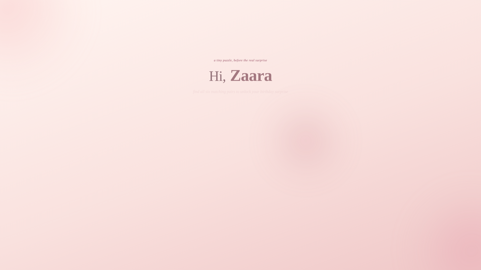 website screenshot of https://happybirthdayzaara.com/