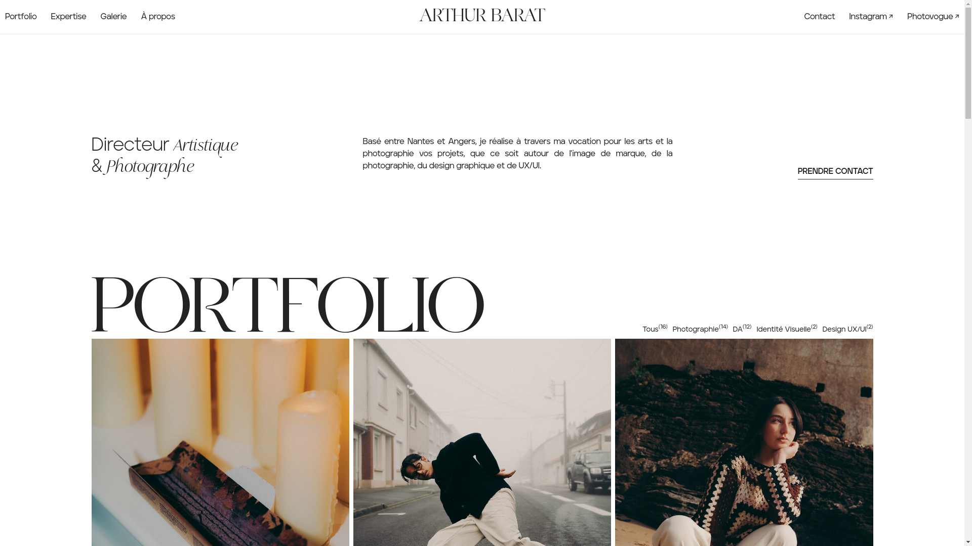 website screenshot of https://arthurbarat-com.pages.dev/
