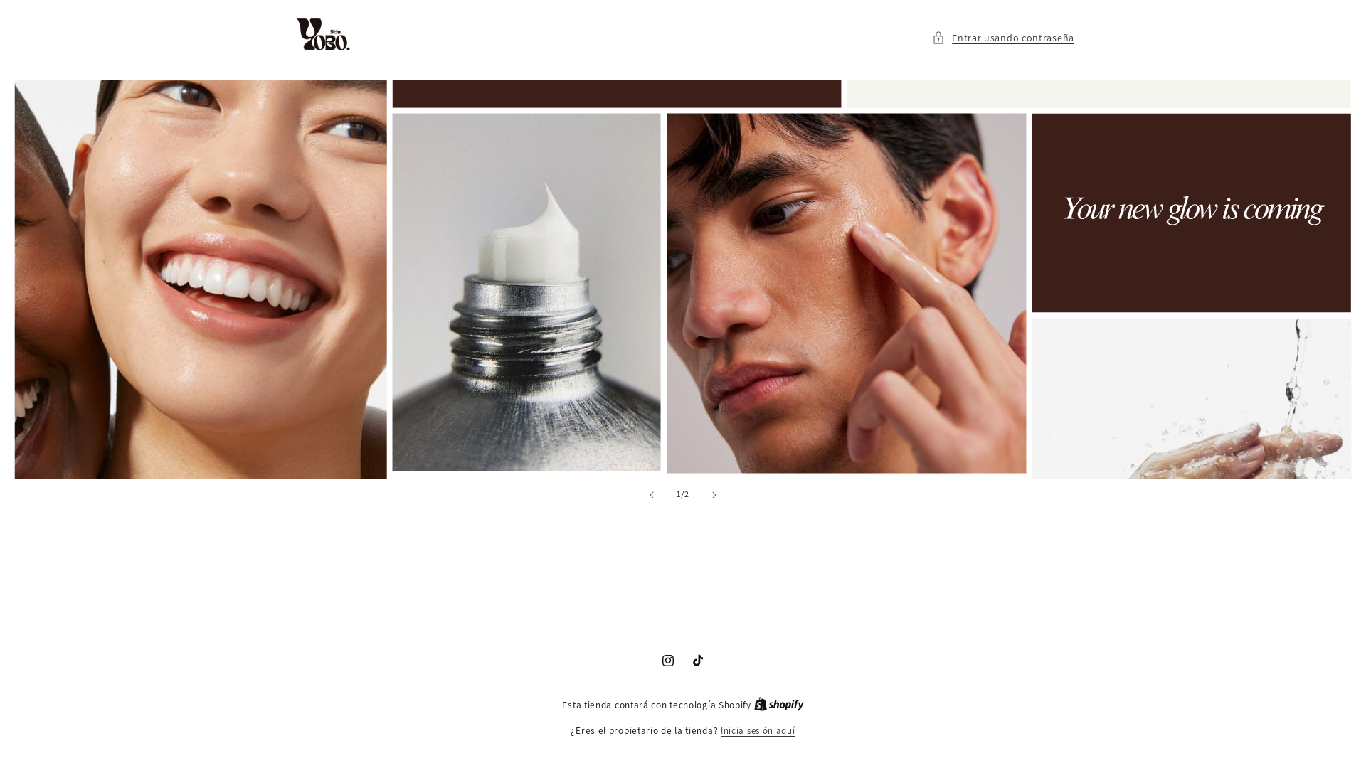 website screenshot of https://yoboskin.com/