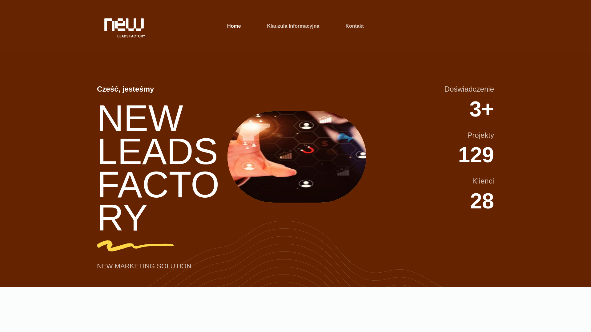 website screenshot of https://newleadsfactory.com/