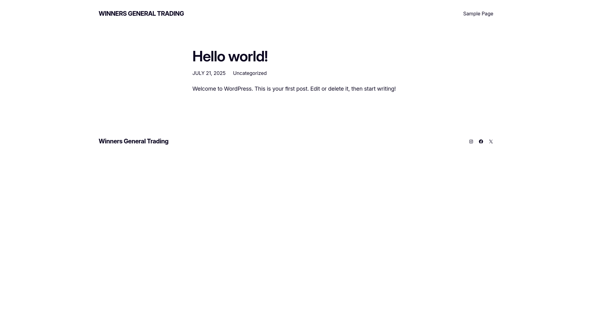 website screenshot of https://winnersgeneraltrading.ae/
