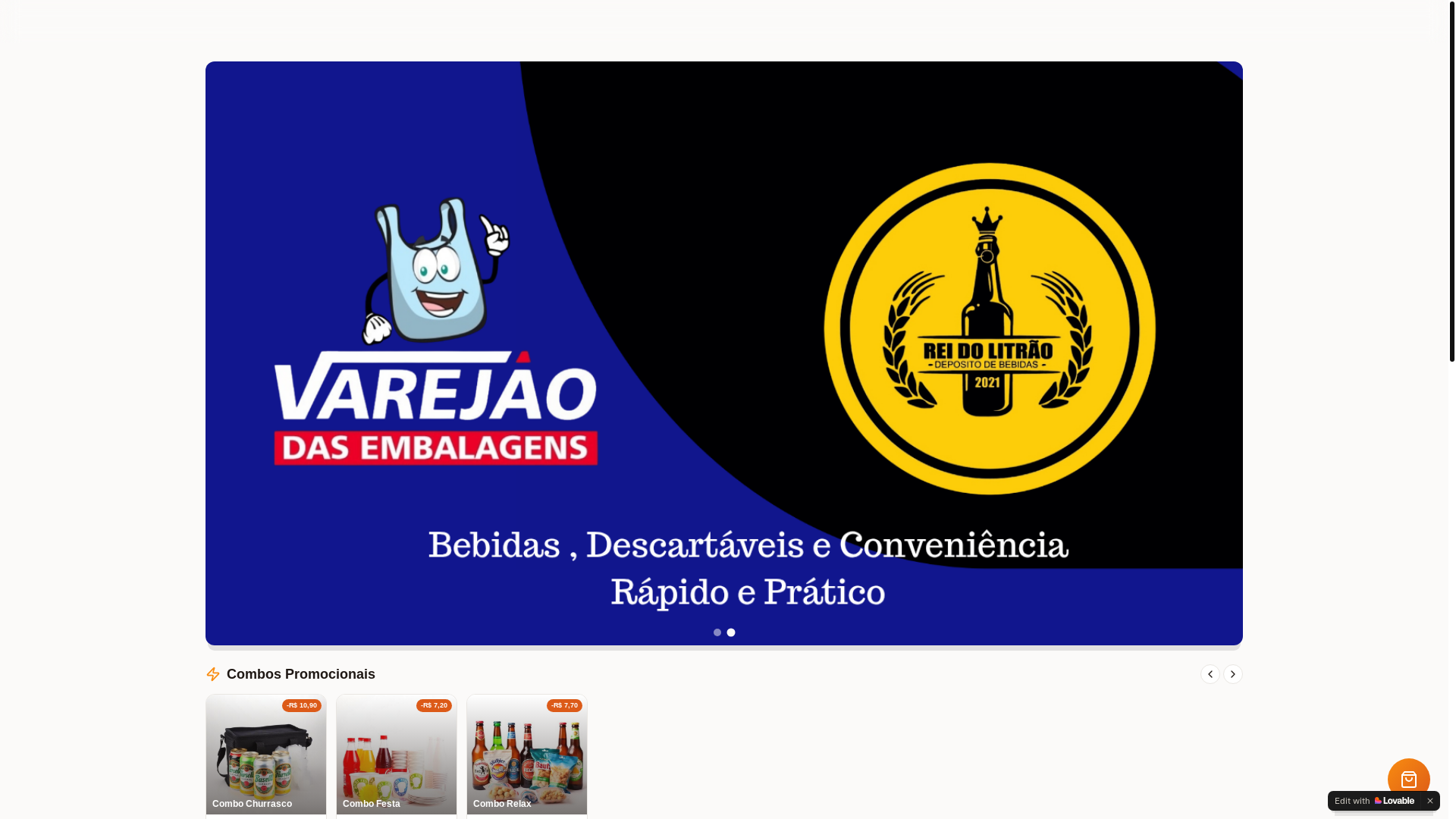 website screenshot of https://edcdelivery.com.br/