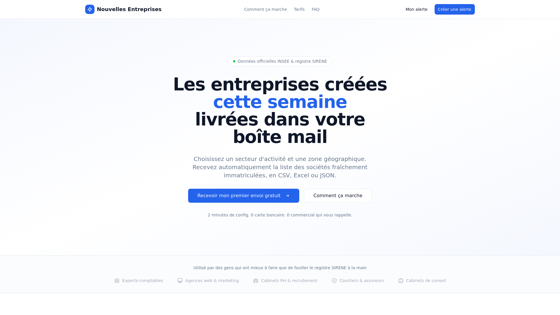 website screenshot of https://nouvelles-entreprises.com