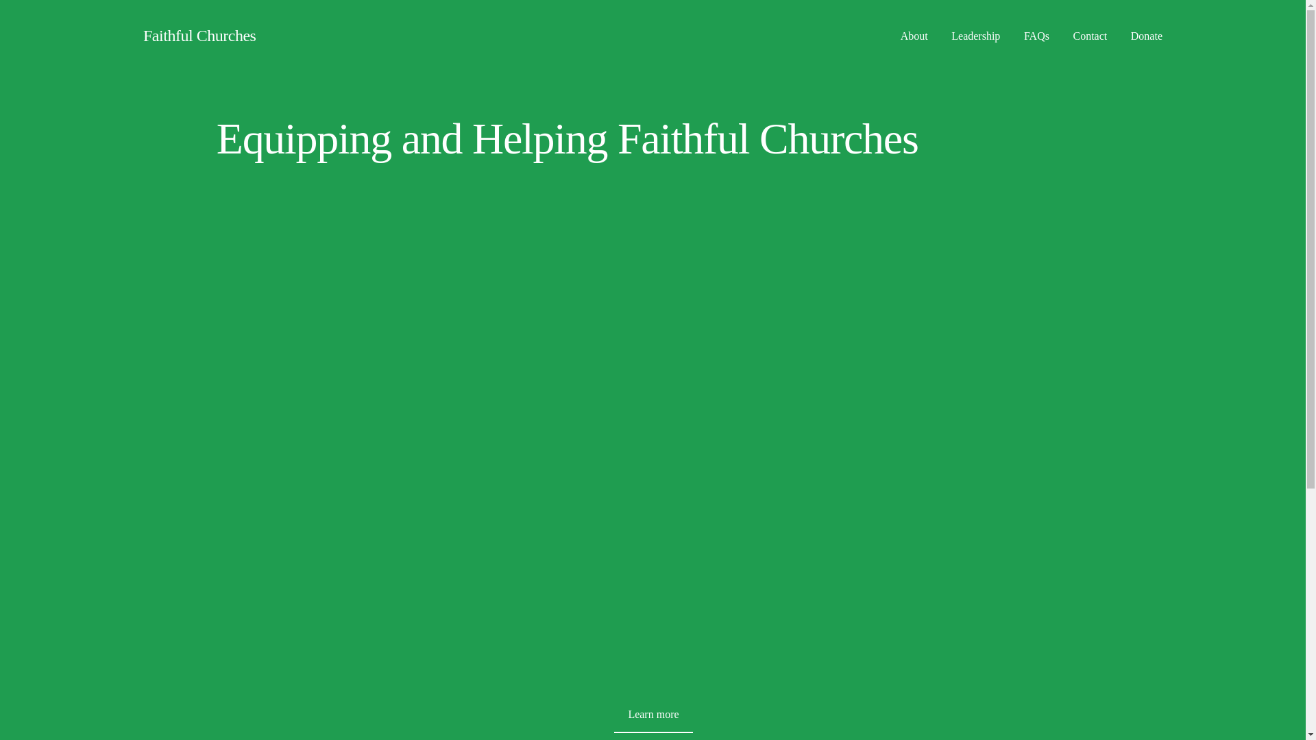 website screenshot of https://faithful-churches.org/