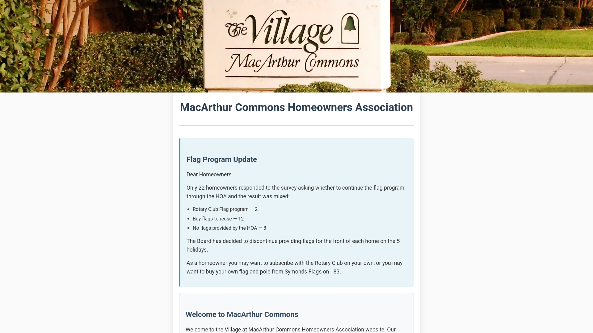 website screenshot of https://macarthur-commons.pages.dev/